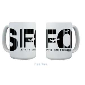    San Francisco Airport Code SFO California Mug