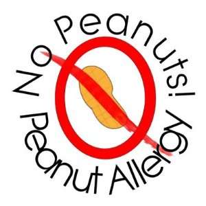  Peanut Allergy Sticker No Peanuts Arts, Crafts & Sewing