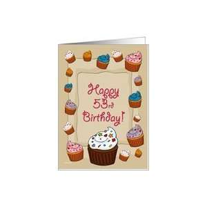  53rd Birthday Cupcakes Card Toys & Games