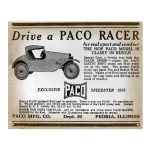  Car sign Paco classic gift antique show room wall decor 