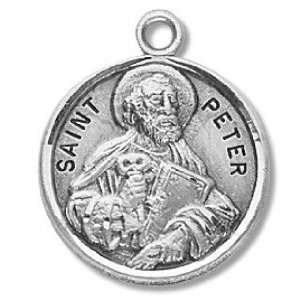  St. Peter   Sterling Silver Medal (20 Chain) Everything 
