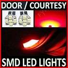 RED T10 LED SIDE DOOR STEP COURTESY LIGHTS #Z3 (Fits Astra)