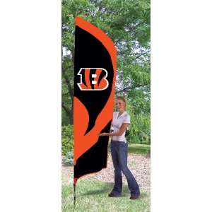 Cincinnati Bengals Flag Tall Feather with Flagpole NFL 