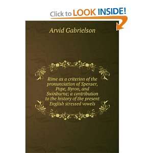   of the present English stressed vowels Arvid Gabrielson Books