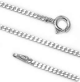 Solid .925 Sterling Silver CURB Link Chain 14 16 18 20 22 24 28 