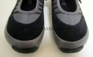 Tsubo Brand Womens Viana Leather Velcro Sneakers Dark Grey 7 NIB 