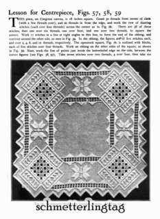 Hardanger Book Priscilla Embroidery Designs 1909 No 1  