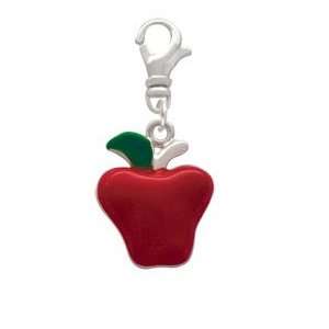  Red Enamel Apple Clip On Charm Arts, Crafts & Sewing