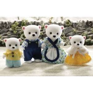  Sylvanian Families   Polar Bear Family Toys & Games