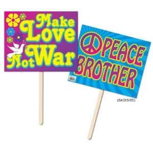  60s Hippie Yard Sign Toys & Games