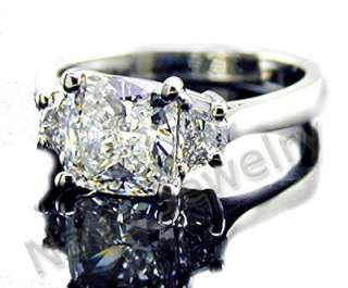 82 Ct. Cushion Cut Diamond Engagement Ring  