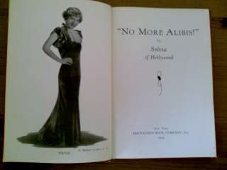 1936 Book No More Alibis by Silvia of Hollywood Self Help Beauty Book 