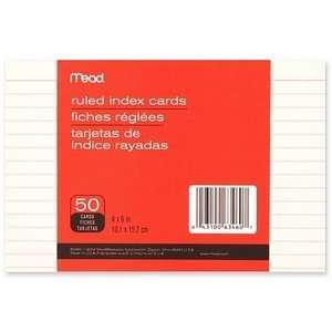  Mead Double Ruled Index Card (63460)