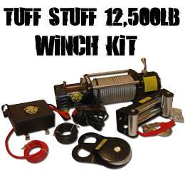 TUFF STUFF 12500 LB 12V WINCH & UNIVERSAL MOUNTING KIT  