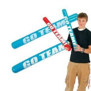   Inflatable Go Team Noisemaker Sticks   Games & Activities & Inflates