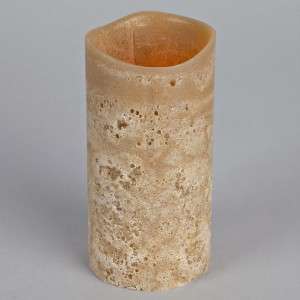 NEW Flameless LED Wax Lava Texture Scented Pillar Candle with Timer 