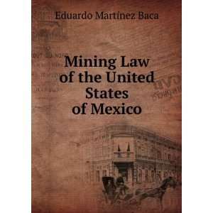   Law of the United States of Mexico Eduardo MartÃ­nez Baca Books