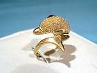 SOLID 14KT YELLOW GOLD DOLPHIN RING