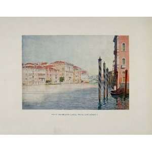   Canal Venice Venezia Reginald Barratt   Original Print