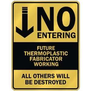   THERMOPLASTIC FABRICATOR WORKING  PARKING SIGN