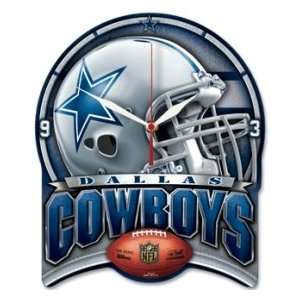  Dallas Cowboys High Def Plaque Style Wall Clock Sports 