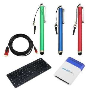  GTMax Bluetooth Wireless Fullsize Keyboard + 3 x Pen style 