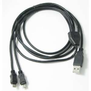  Long Charge Dual Micro USB Splitter Cable (6ft) allows you to Power 