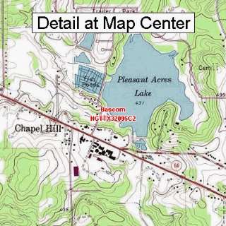  USGS Topographic Quadrangle Map   Bascom, Texas (Folded 