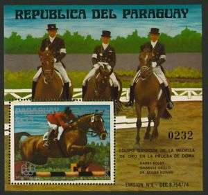 Paraguay 1706 MNH Equestrian Horses, Olympics  