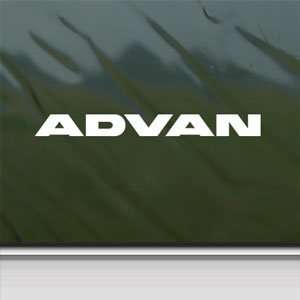  Advan White Sticker JDM Drift Racing EVO Civic Laptop 