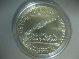 1787 1987 200th Anniversary Silver Dollar Coin Proof  