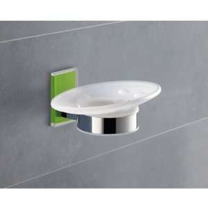  Gedy 7811 04 Wall Mounted Round Frosted Glass Soap Dish 