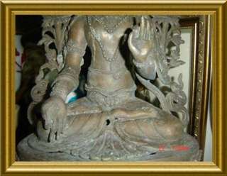 ANTIQUE CHINESE BRONZE Dhyani Buddha 17th 18th CENTURY  