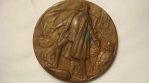 1893 Bronze Columbian Exposition Medallion Medal Cristopher Columbus 