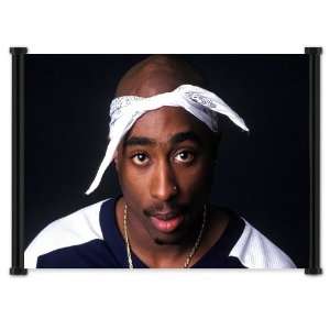  Tupac Shakur Rap Music Legend Fabric Wall Scroll Poster 