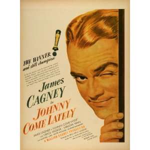  1943 Ad Film Johnny Come Lately Movie James Cagney William 