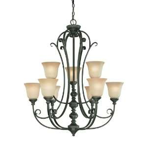 Barrett Place Collection 9 Light 37 Mocha Bronze Chandelier with 
