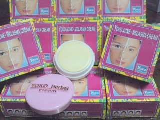 Box of Yoko Acne Melasma Cream CoEnzyme Q 10 with Herbal Extracts 