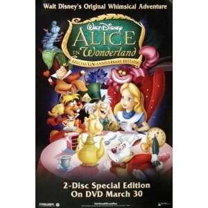  Alice In Wonderland Movie Poster 27 X 40 (Approx 