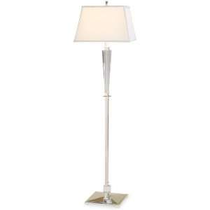 Currey and Company 8803 Silver/Optic Crystal Spectrum Floor Lamp with 