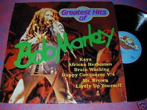 Greatest Hits of BOB MARLEY Swedish LP Time Wind 1970s  