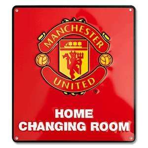  Man Utd Changing Room Sign   (22cm x 25cm) Sports 