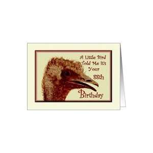 Birthday / 88th / Ostrich /Humorous Card Toys & Games