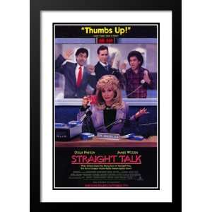  Straight Talk 20x26 Framed and Double Matted Movie Poster 