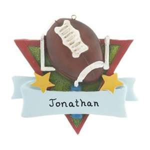  Personalized Football Touchdown Christmas Ornament