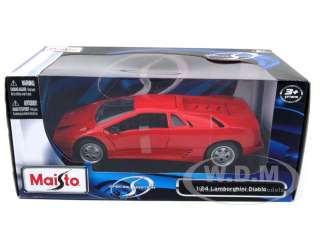 LAMBORGHINI DIABLO RED 124 DIECAST MODEL CAR  