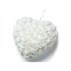   White Wilton Wedding Flowering Heart Wreath