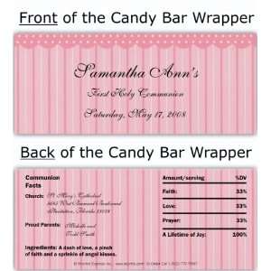  Pink Gingham Candy Wrapper Baby