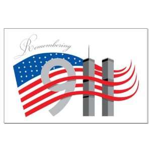  Remembering 911 Flag Large Poster by 