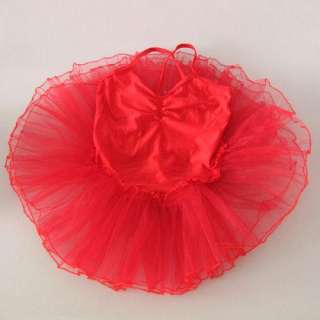 Girls Fairy Dress Ballet Tutu Leotard 4 14yrs 7 Colors  